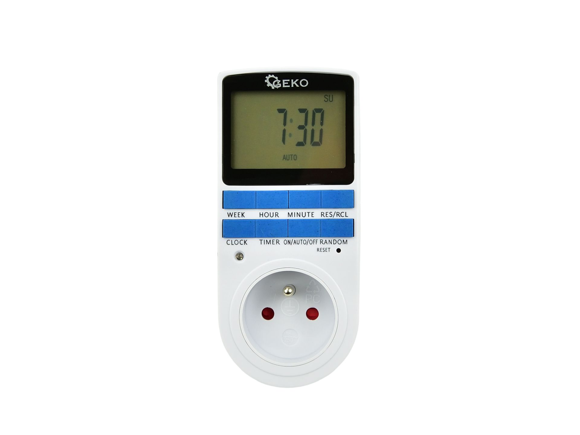GEKO G03346 Časovač - LCD spínač zapnutí/vypnutí, časový spínač