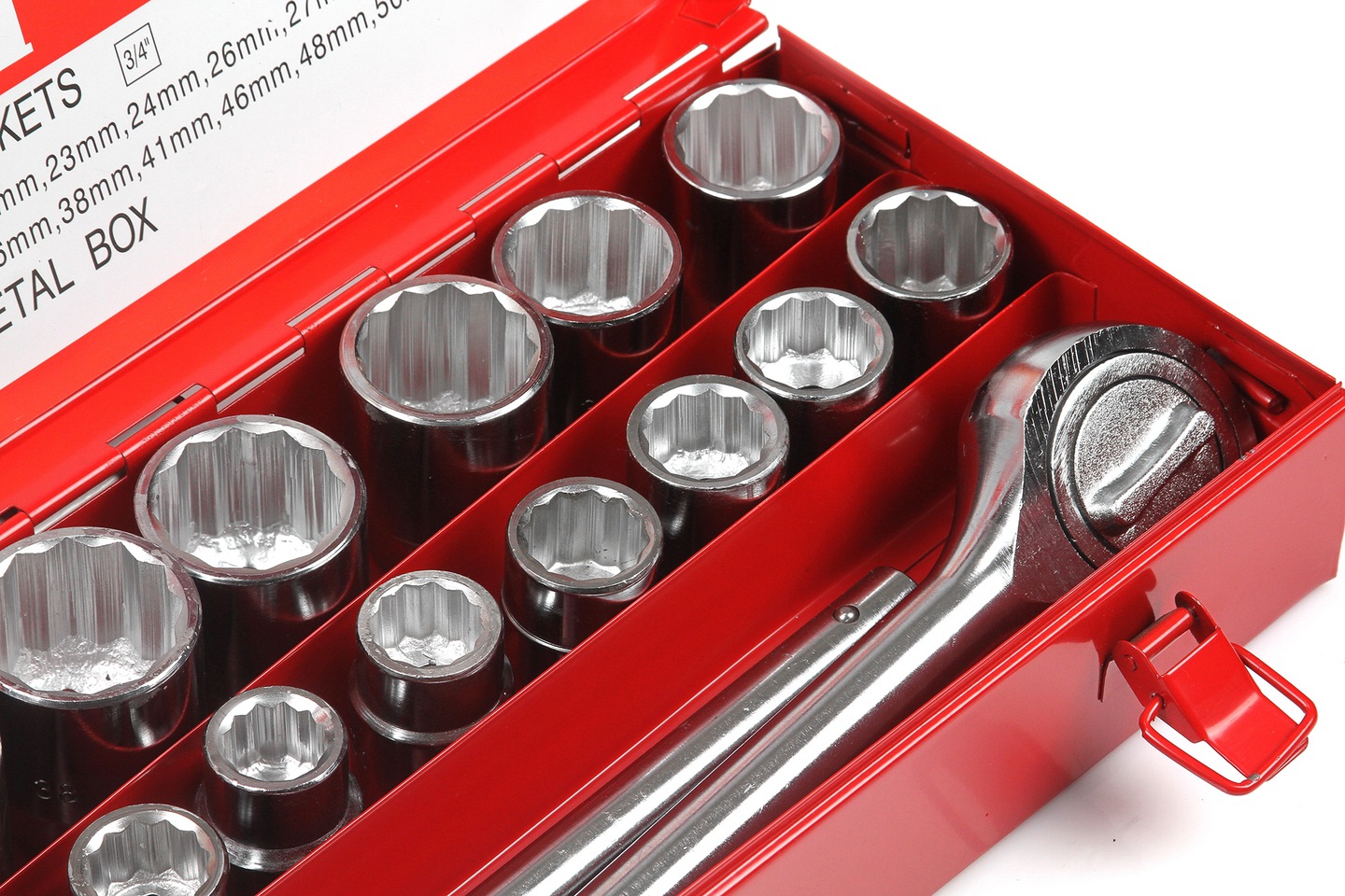 MAR-POL M58250 Nástrčné kľúče GOLA SADA 3/4" 21ks 19-50mm