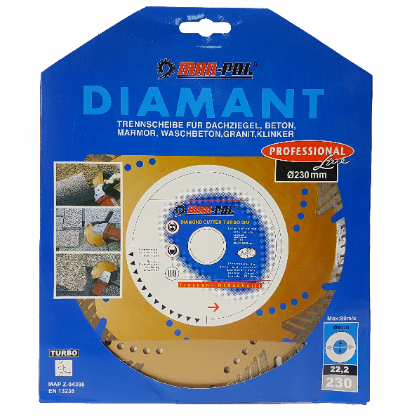 MAR-POL M08725 Diamantový řezný kotouč 230mm LASER GC