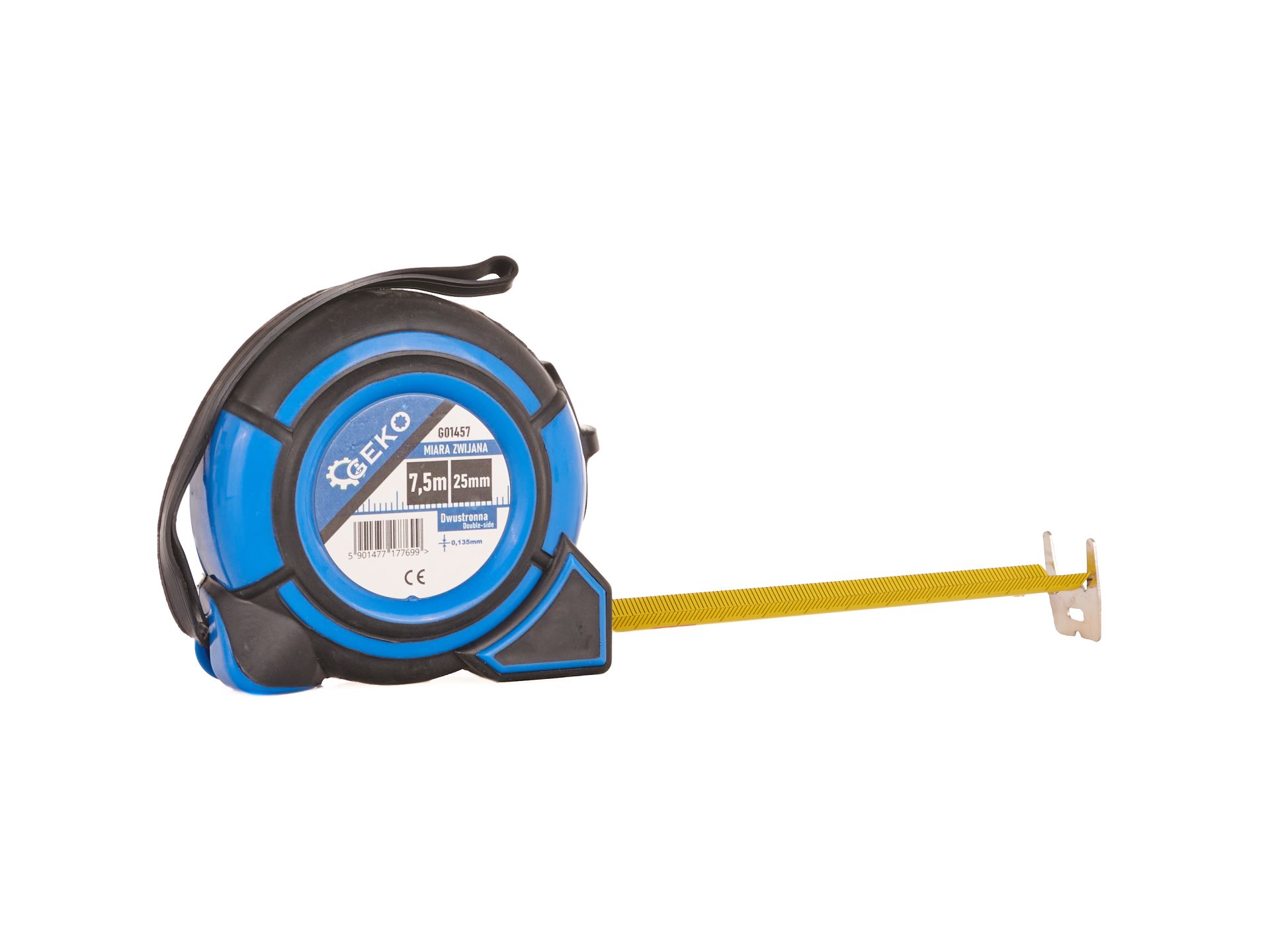 GEKO G01457 Svinovací metr měřítko 7.5m x 25mm měřící páska obojstranný
