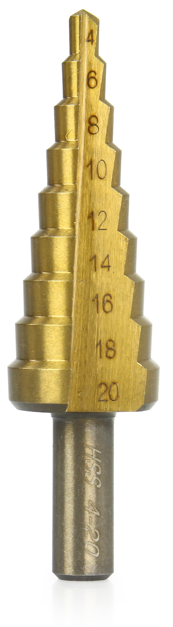 Mar-pol M22326 Stupňový vrták pro plech, plast, kov 1ks 4-20mm