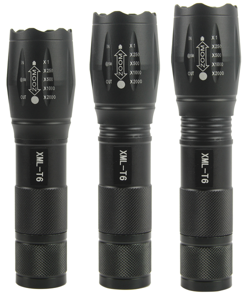 MAR-POL M82724 Akumulátorová svítilna ZOOM baterka LED XML-T6