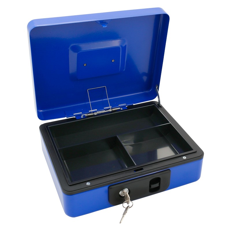 Irma KKAS13 Přenosná pokladna 250x200x90mm s klíčem, skříňka na peníze, trezor