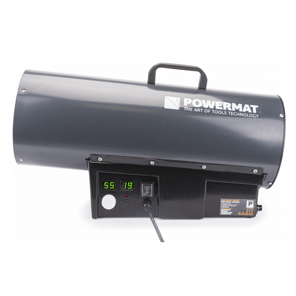 POWERMAT PM-NAG-65GLN LCD Plynový ohřívač plynové topidlo 65kW 1520m3/h