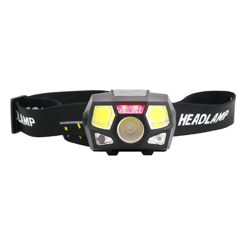IRMA LAT31 Čelovka baterka na čelo 2xCREE 4xCOB 1200 mAh senzor