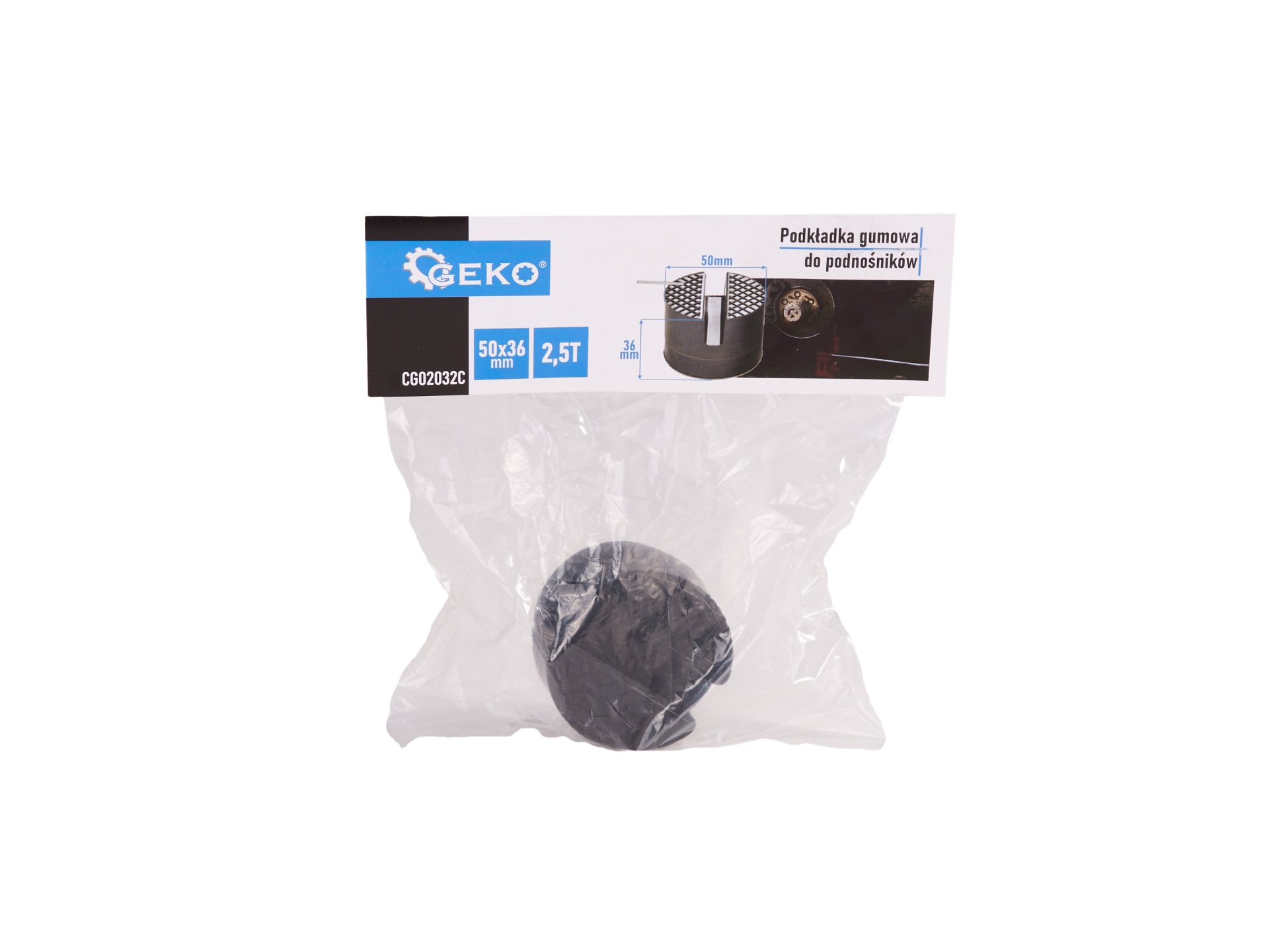 GEKO CG02032C Náhradní gumová podložka 50x36mm pro zvedáky 2,5t
