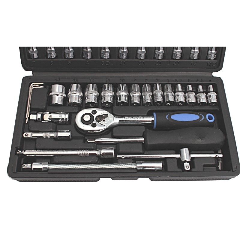 Irma KNZ4614 Nástrčné hlavice klíče 46ks 1/4'' 6 úhl. 4-14mm bity sada