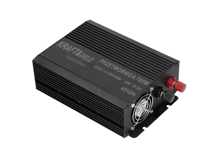 Kraft&Dele KD1254 Měnič napětí pro vozidla, automobily 12V na 230V 700W USB