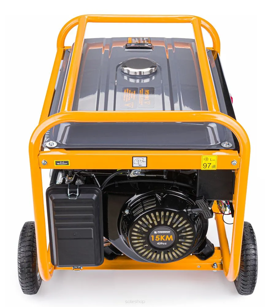 POWERMAT PM-AGR-7500M-EL ELEKTROCENTRÁLA GENERÁTOR PROUDU 15HP 230V/400V 7500W AVR