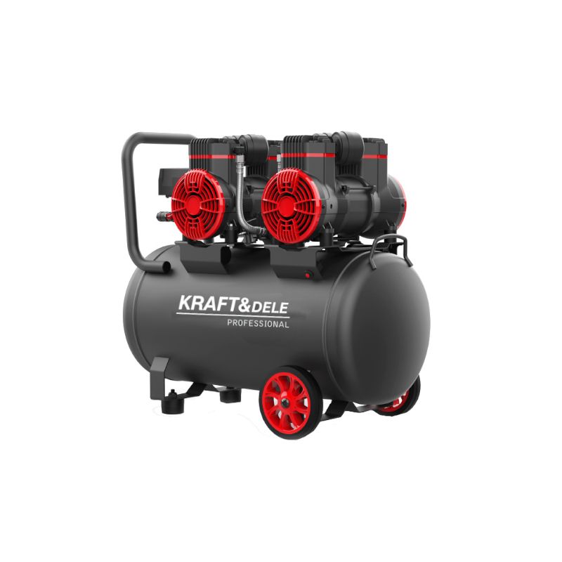 KRAFT&DELE KD1387 BEZOLEJOVÝ KOMPRESOR 100L 1500W X2