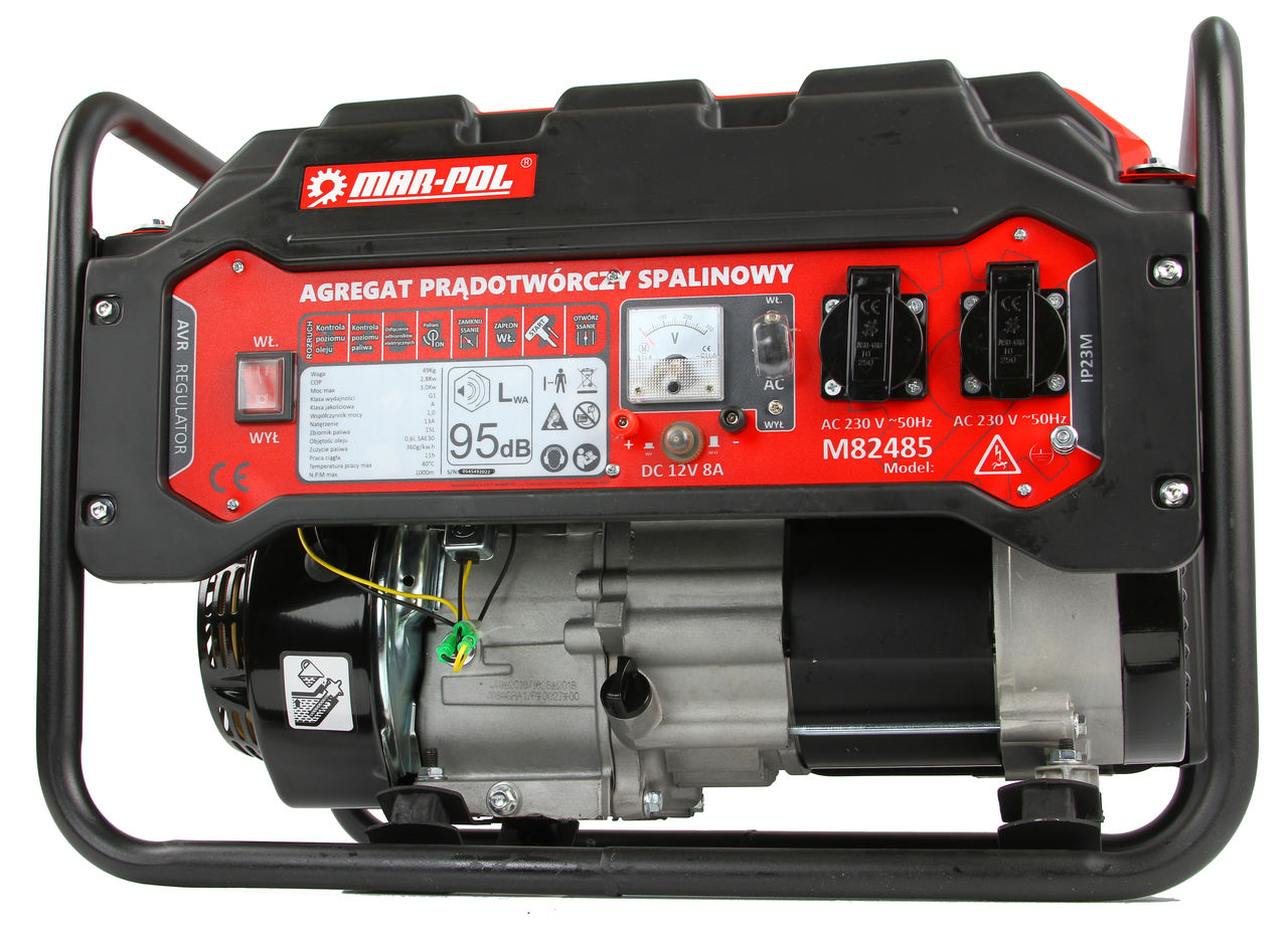 Mar-pol M82485 7HP ELEKTROCENTRÁLA GENERÁTOR PROUDU 230V 3000W AVR