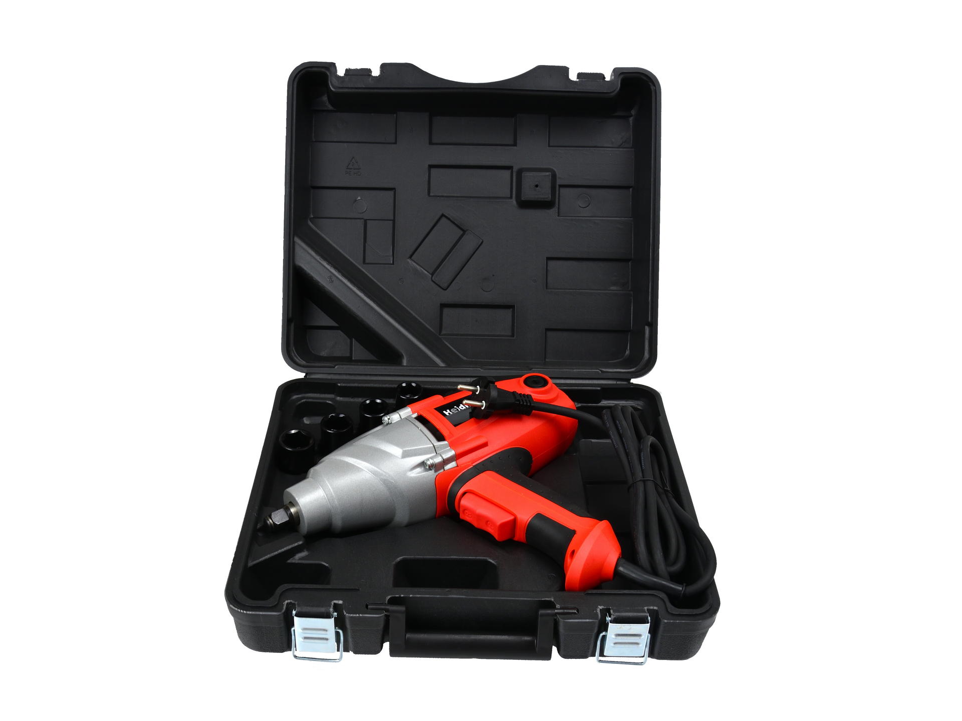 Heidmann H00516 Elektrický příklepový utahovák 500Nm 1/2" + nástrčné hlavice