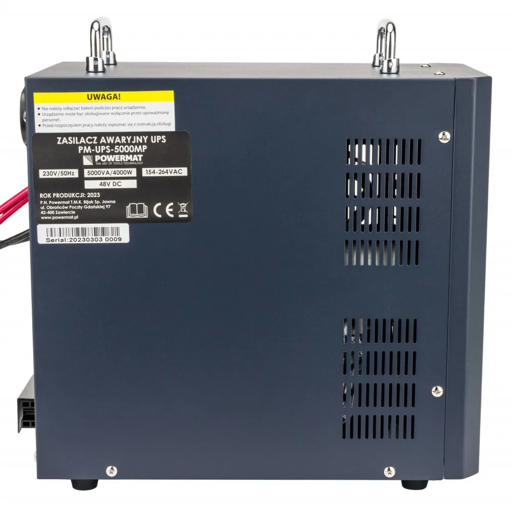 POWERMAT PM-UPS-3000MP Záložní zdroj UPS LCD 3000VA 2400W Pro pec ústředního topení