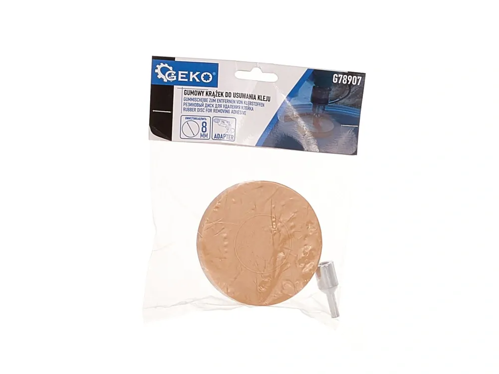 GEKO G78907 Gumový kotouč na odstranění lepidla + adaptér