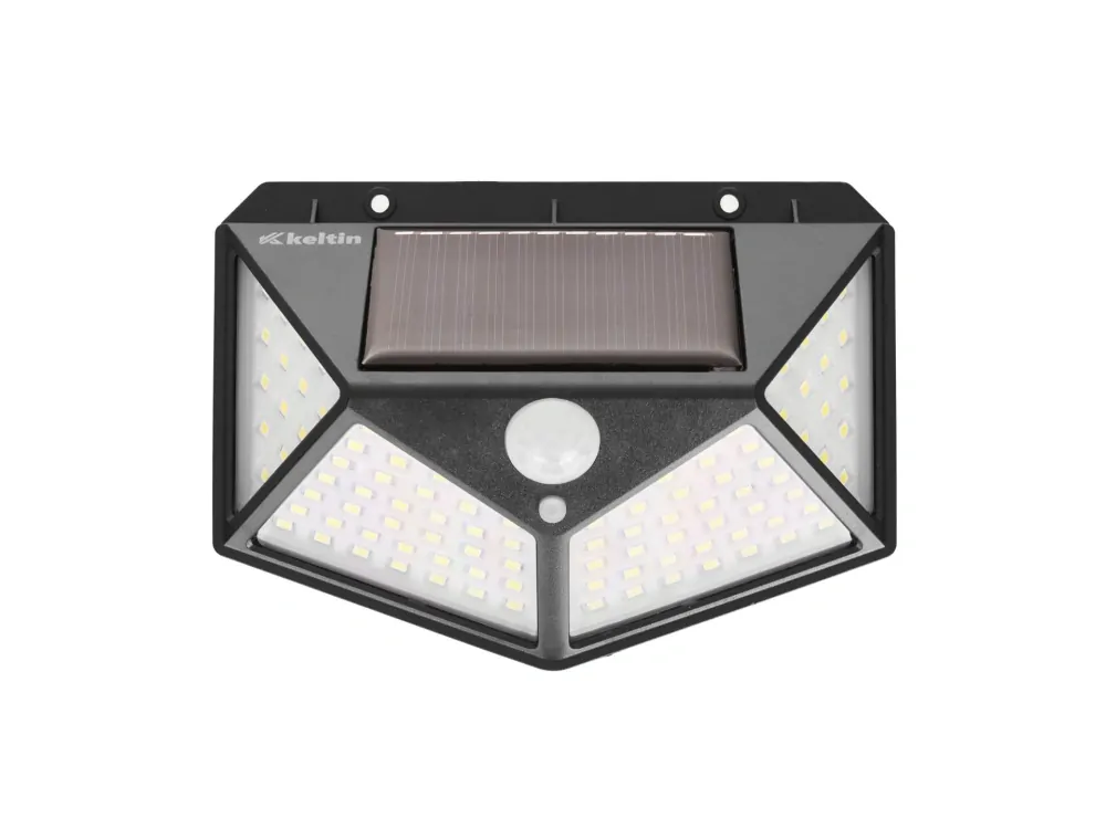 GEKO K02025 Solární lampa se soumrakovým a pohybovým senzorem 50W (100LED reflektor)