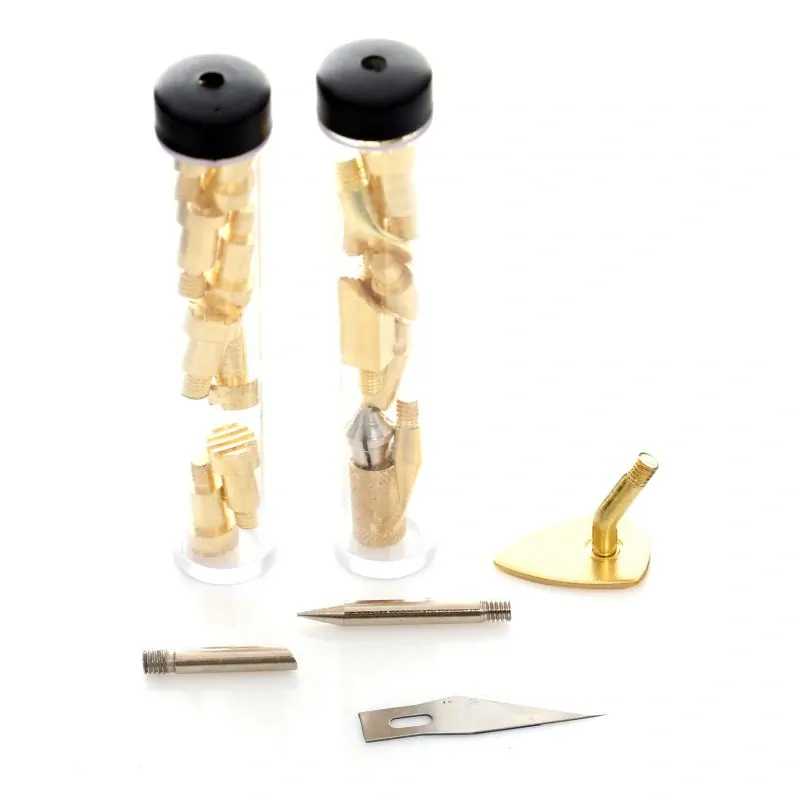 KRAFT&DELE KD10188 Vypalovačka páječka 75W na koženku, dřevo, kůži sada 22ks