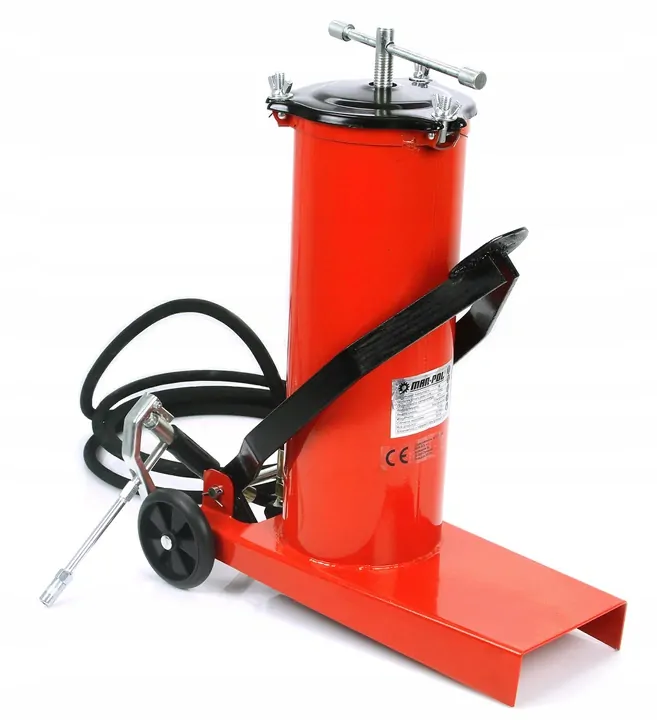 MAR-POL M78070 Nožný pojazdný mazací lis, maznica 6L