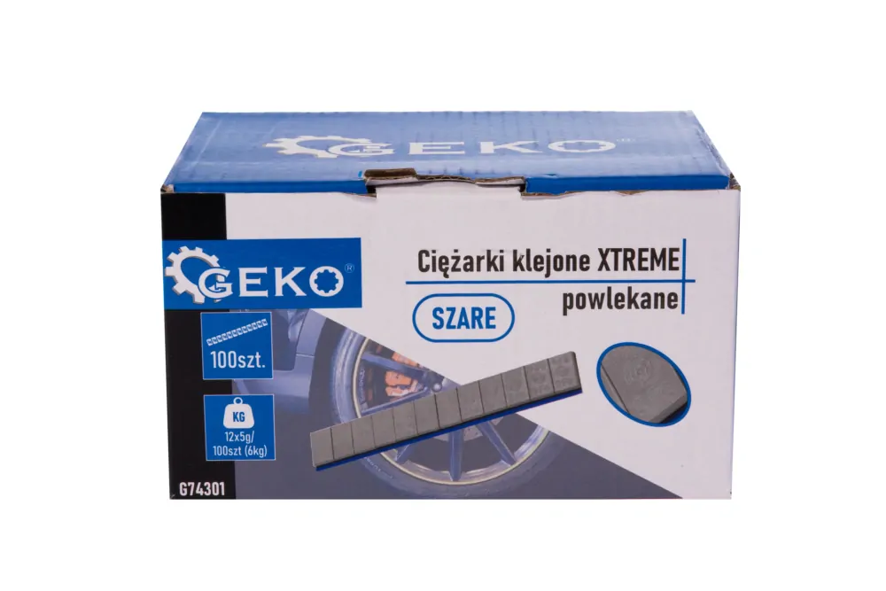 GEKO G74301 Lepená závaží XTREME šedé 12x5g sada 100 pásků (6kg)