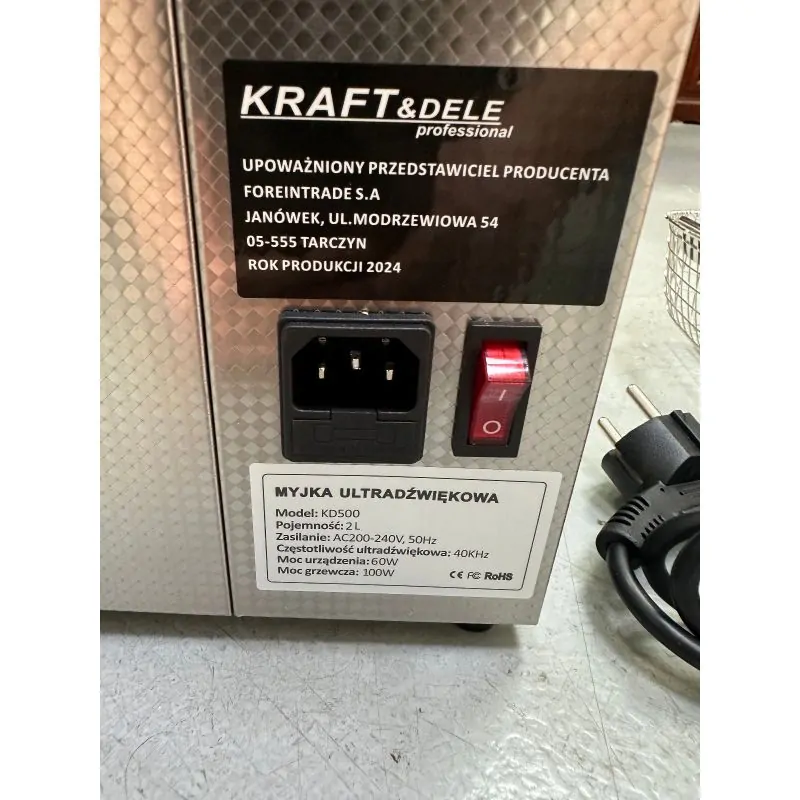 Kraft&Dele KD500 Ultrazvukový čistič čistička 2L dezinfekce, viry