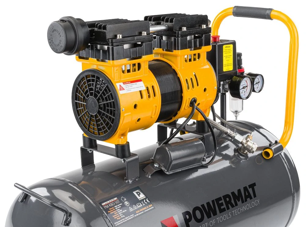 POWERMAT PM-KBO-50T BEZOLEJOVÝ KOMPRESOR 50L 8BAR