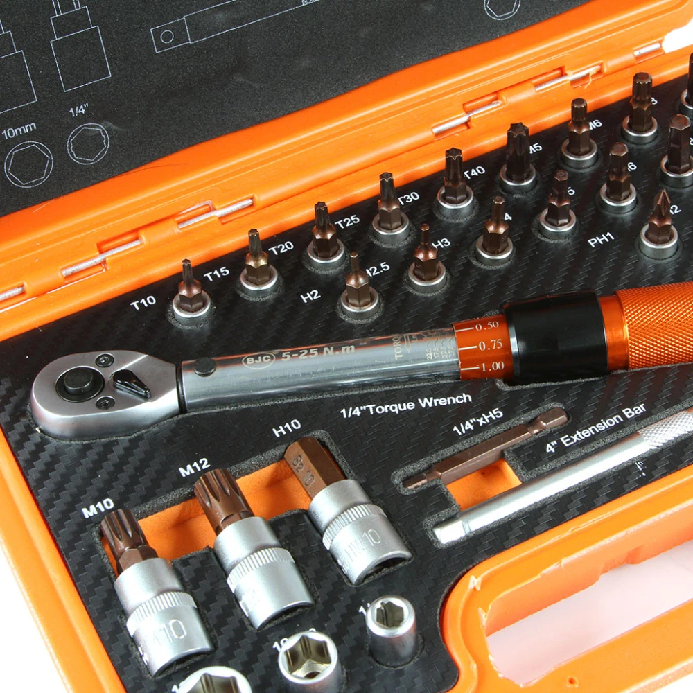 MAR-POL B53574 Momentový klíč 1/4" 5-25 Nm BJC