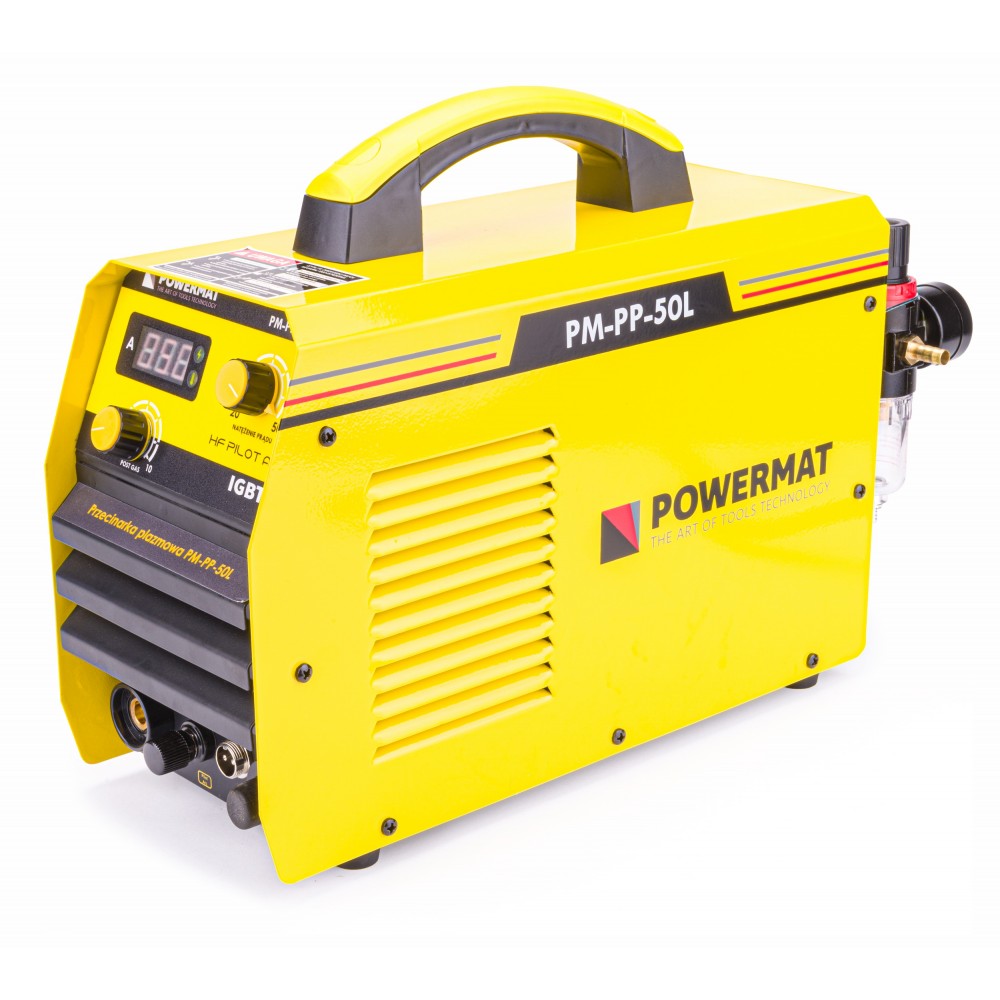 Powermat PM-PP-50L Plazmová řezačka 50A redukční ventil s manometrem IGBT