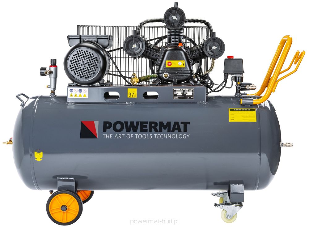 POWERMAT PM-KO-200T-230V Bezolejový kompresor 200L/min 4,17kW 8 bar