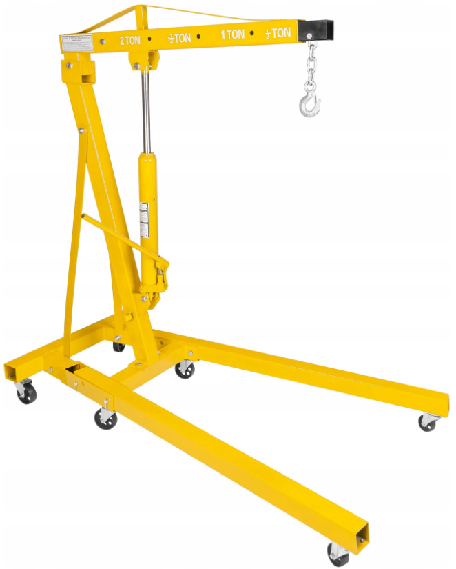 ASAKA ASEC-2T 2000kg Dílenský hydraulický jeřáb, zvedák, kladkostroj 2T