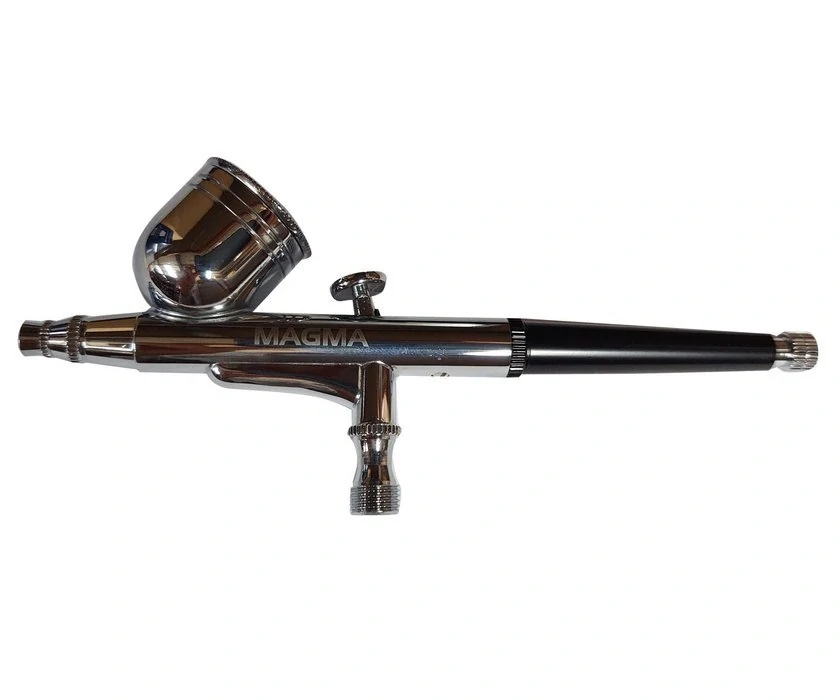 MAGMA TG-130K Airbrush stříkací pistole AB130K sada na malování nanášení barvy 0,2 0,3 0,5mm + hadice 1,8m