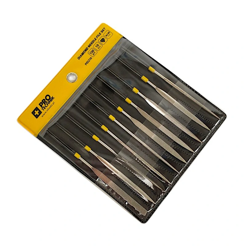 IRMA PID210 Sada diamantových pilníků pilníky10 ks 3x140 mm