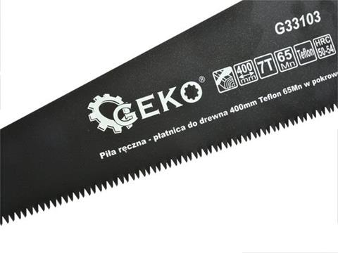 GEKO G33103 Ruční pila na dřevo Teflon 400mm 65Mn v pouzdře 