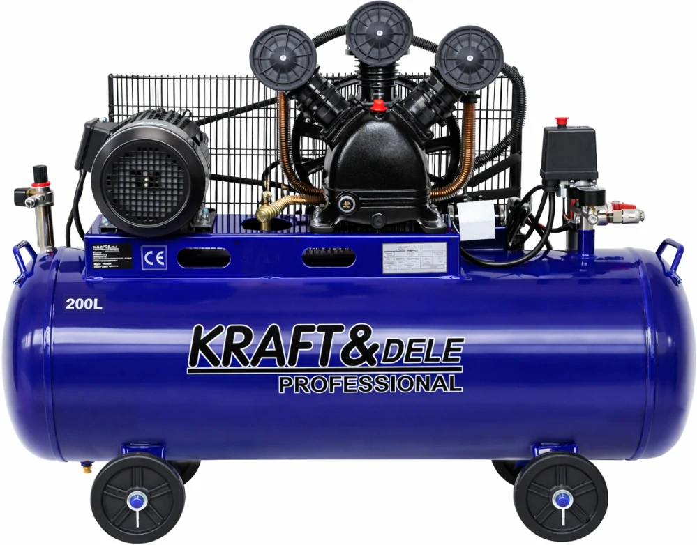 KRAFT&DELE KD4059 KOMPRESOR OLEJOVÝ 4,1KW 3 písty 400V 200L
