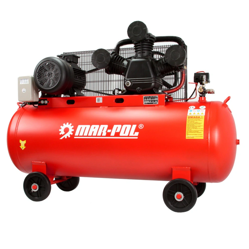 MAR-POL M88423  Kompresor olejový 300l 3 PÍSTY 7,5kW 1150 l/min třipístový W-0,9/8 W3090