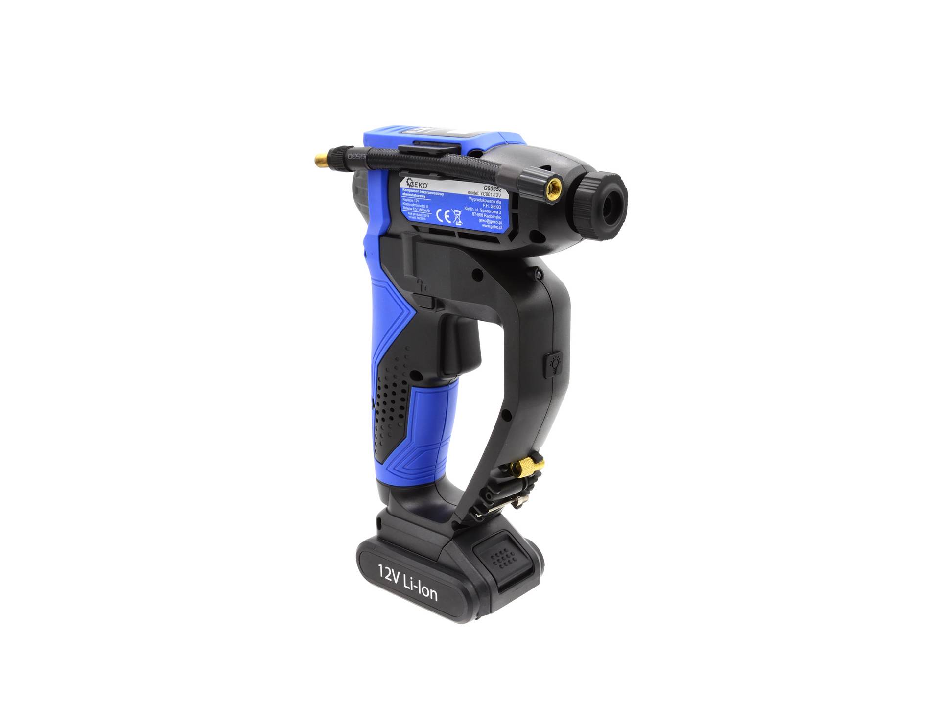 GEKO G80652 Aku kompresor 12V pumpa na kola do auta LCD pumpování