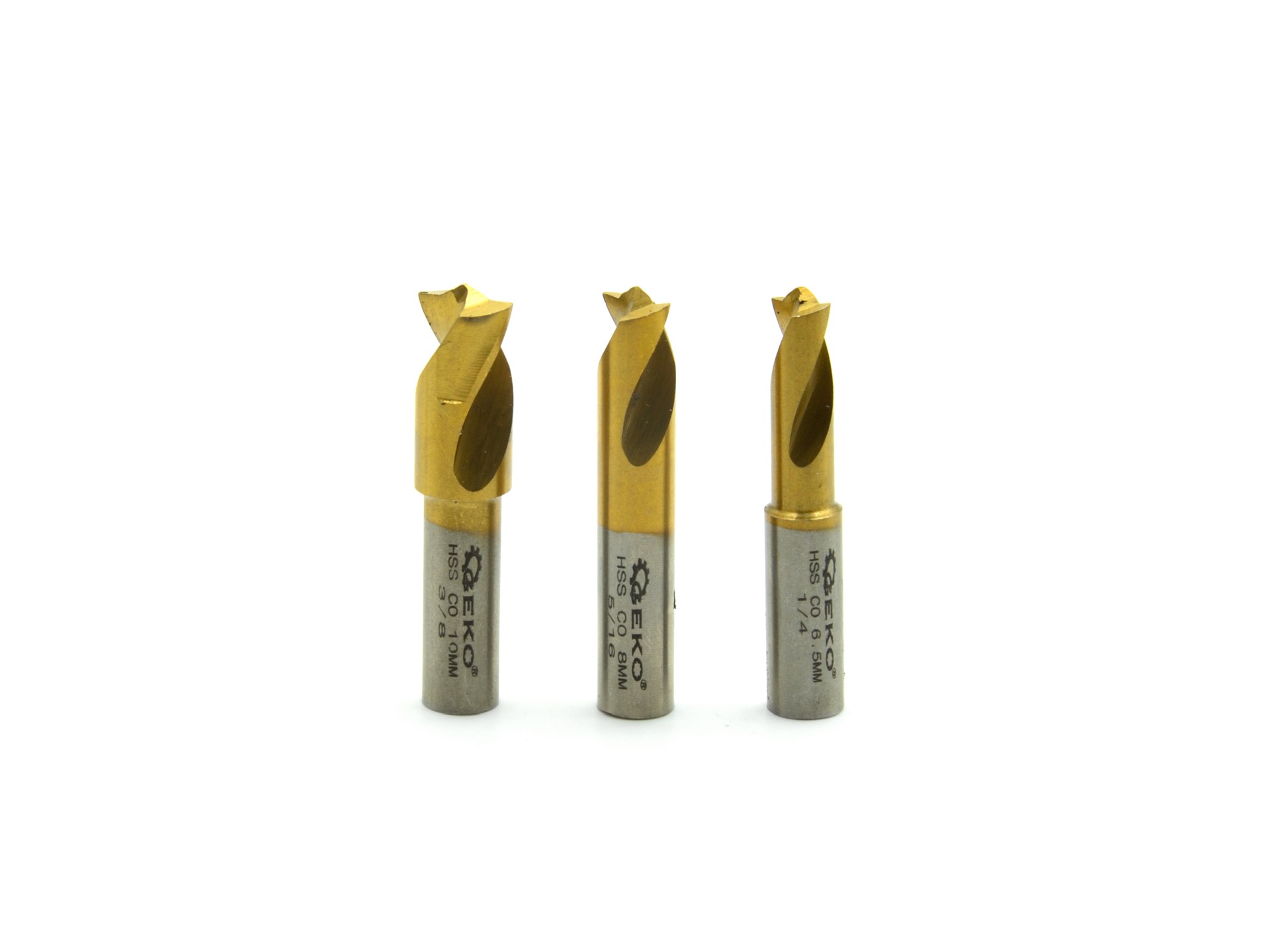 GEKO G39750 Sada vrtáků pro bodové svařování HSSCo 3 ks 6,5mm 8mm 10mm