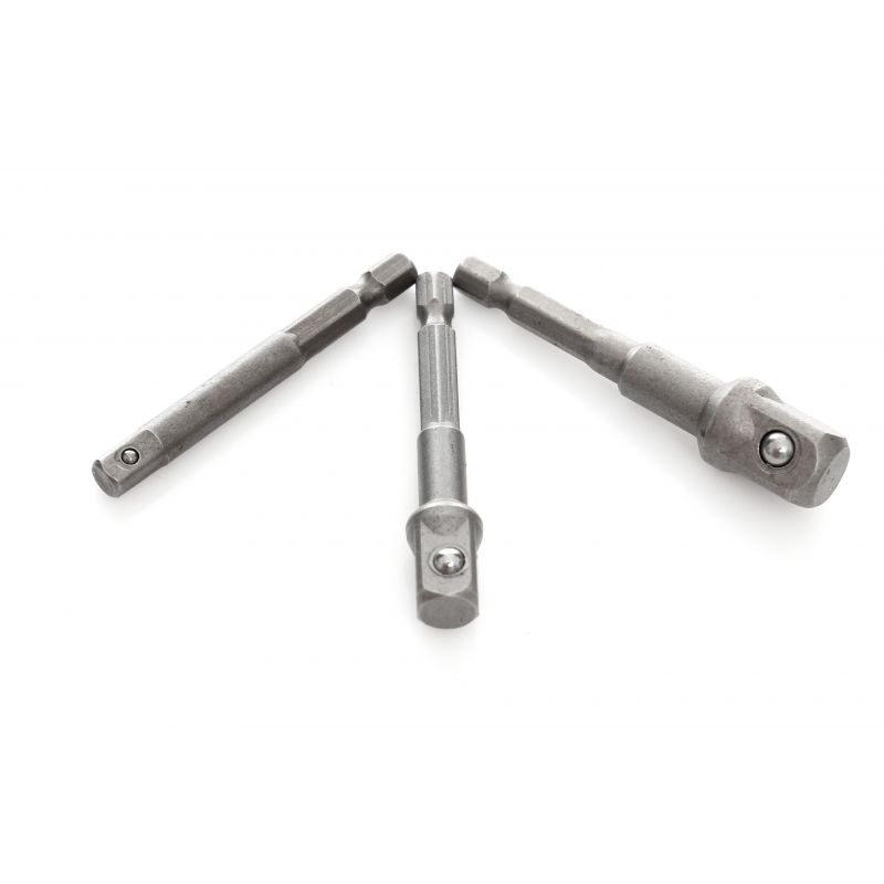 KRAFT&DELE KD1573 Adaptér HEX na nástrčné hlavice pro vrtačku šroubovák 3ks redukce