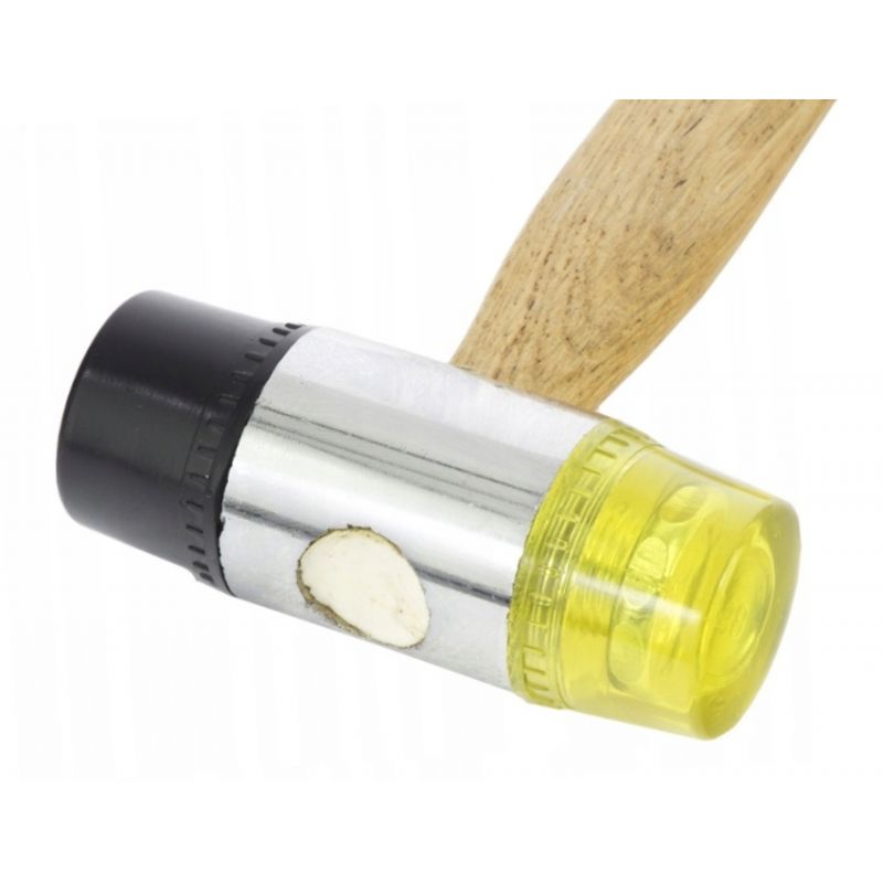 KRAFT&DELE KD904 35mm gumovo-plastové kladivo s dřevěnou rukojetí