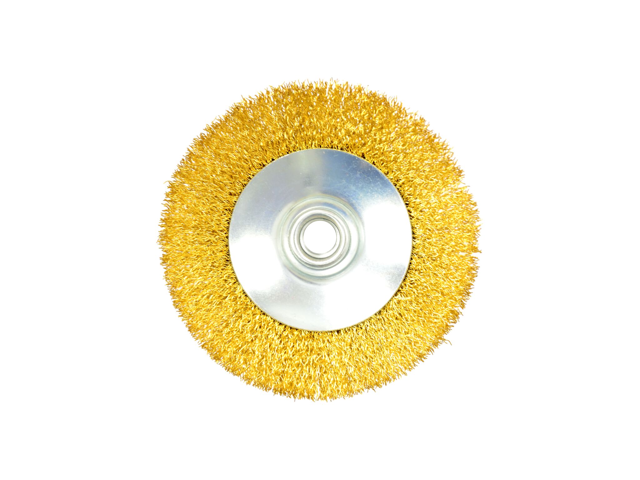 GEKO G00601 Drátěný rotační mosazný kartáč dráťák 125mm M14