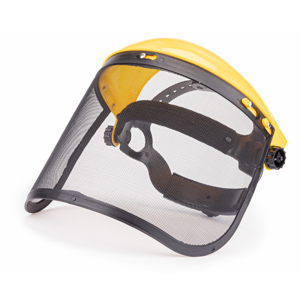 POWERMAT PM-MDK-S1M Ochranná maska, štít na tvář při sečení trávy, síťková 