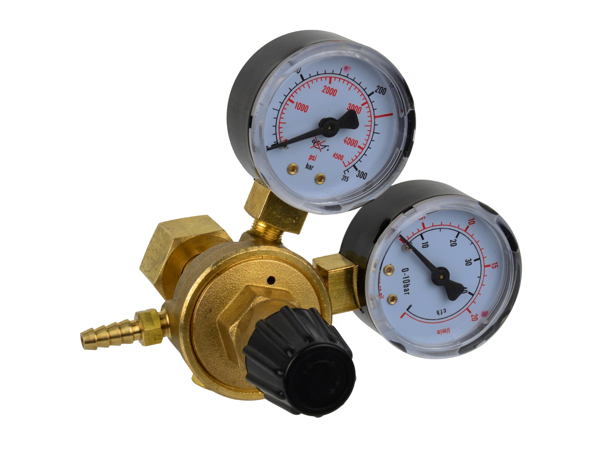GEKO G80034 Regulátor redukční ventil CO2 / ARGON mix 2 manometry mini