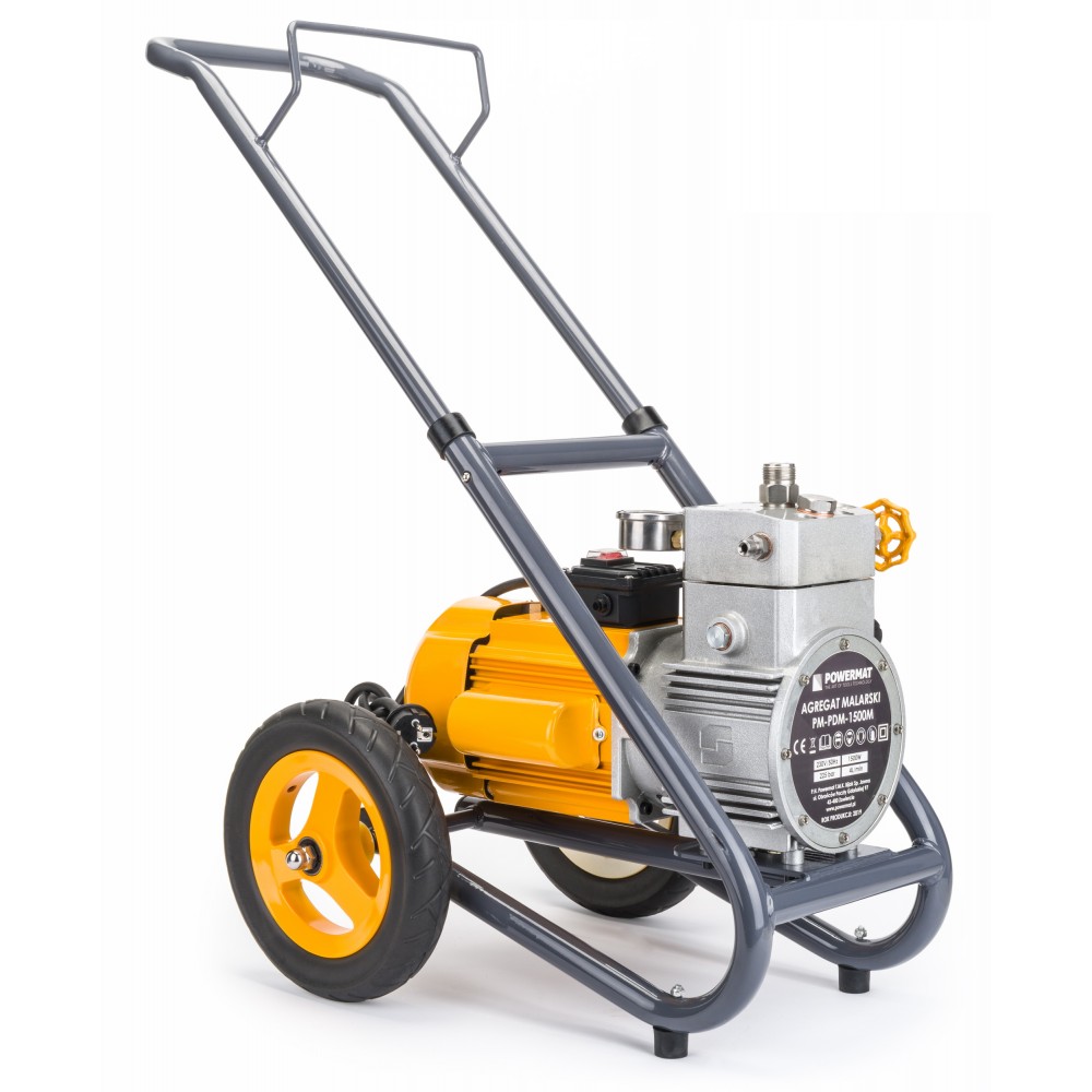 POWERMAT PM-PDM-1500M Hydrodynamická malířská pistole agregát na malování pístový 1500W