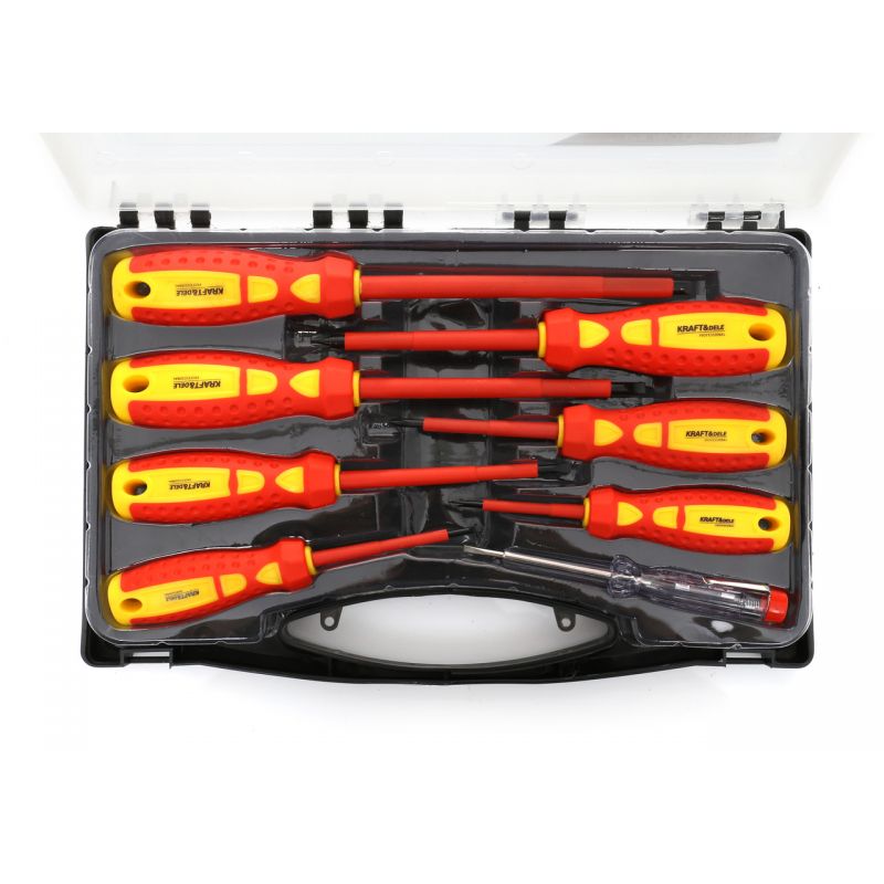 Kraft&Dele KD10906 Šroubováky 8 ks sada zkoušečka 100-250V