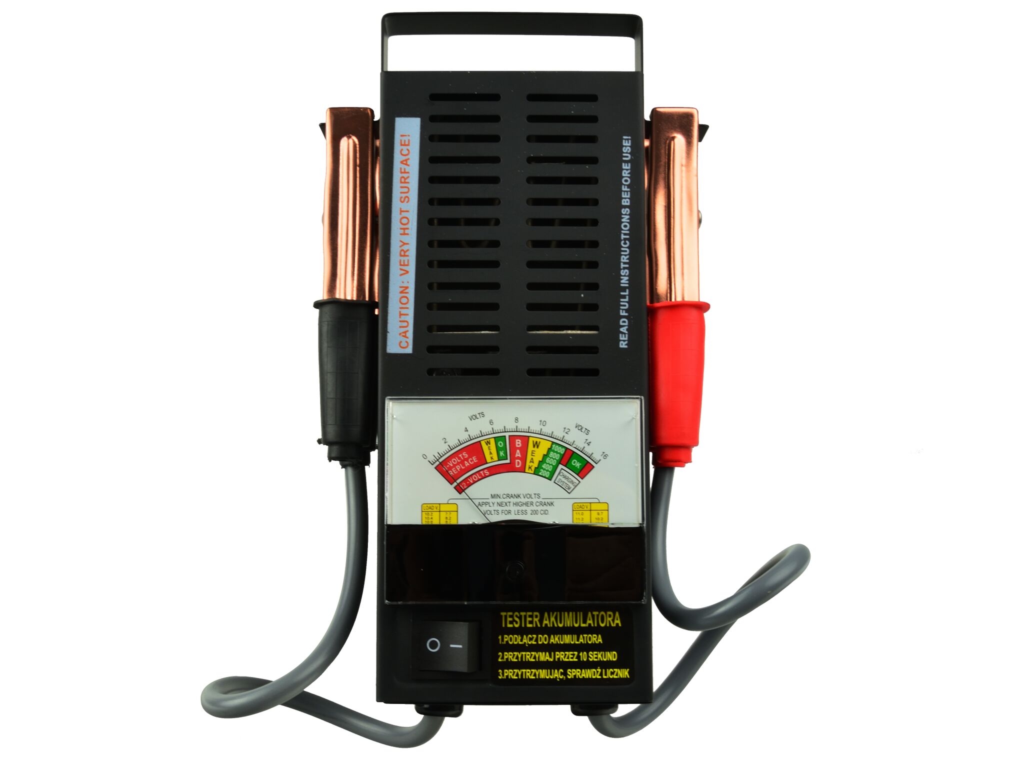 GEKO G80028 Tester měřič analogový 6V 12V kontrola baterií akumulátorů 