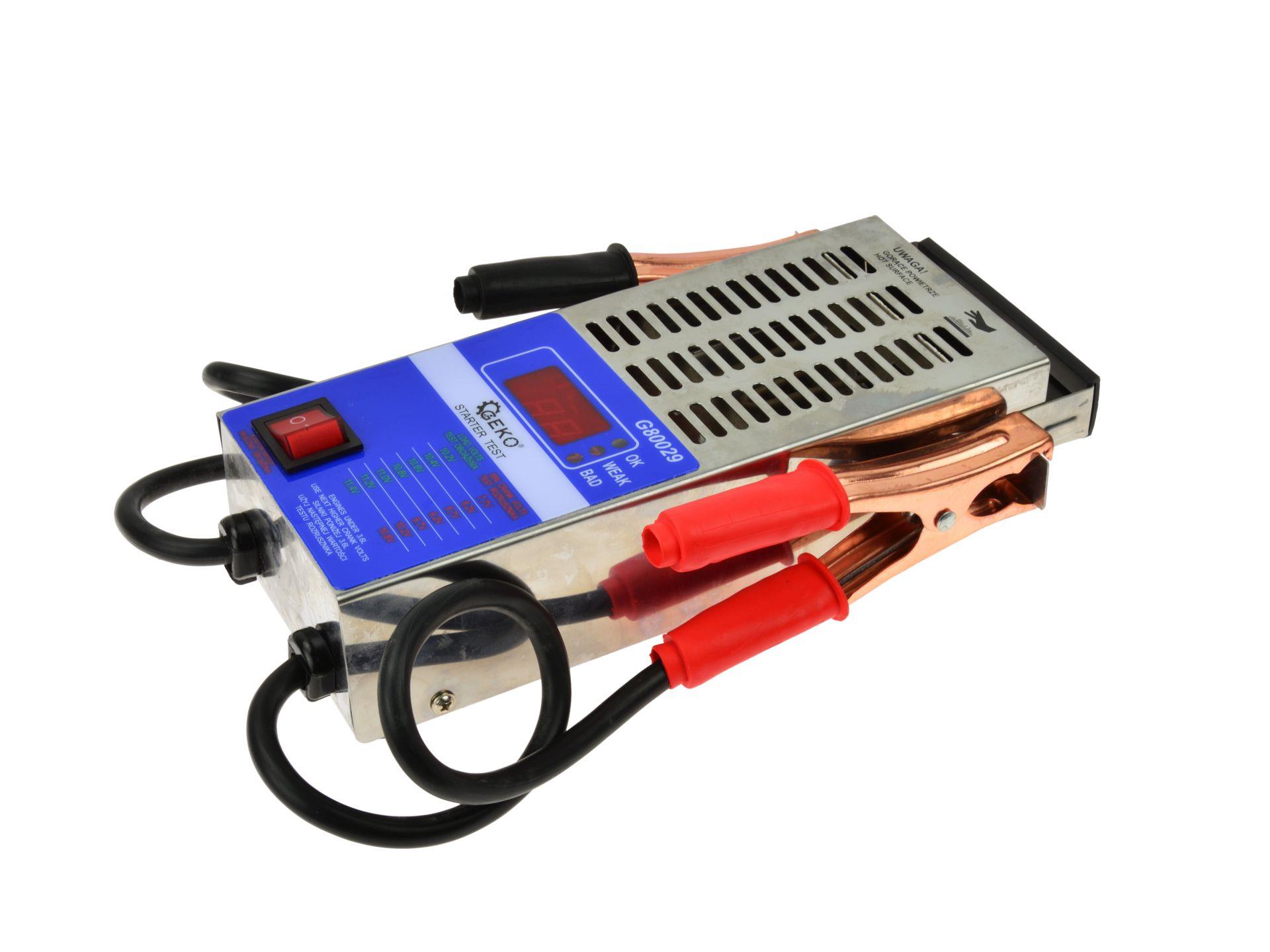 GEKO G80029 Tester měřič digitální 12V kontrola baterií / akumulátorů LCD 