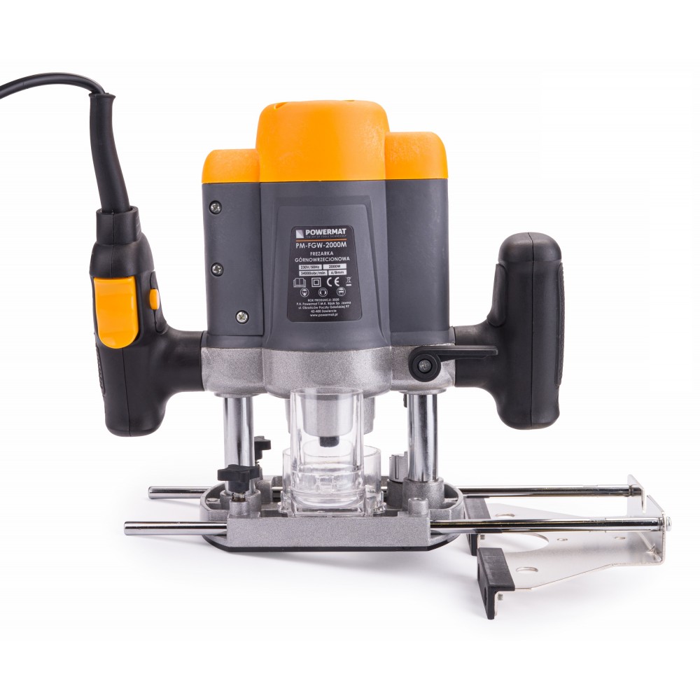 POWERMAT PM-FGW-2000M Stolní frézka 2000W řezačka 6mm / 8mm horní vřeteno