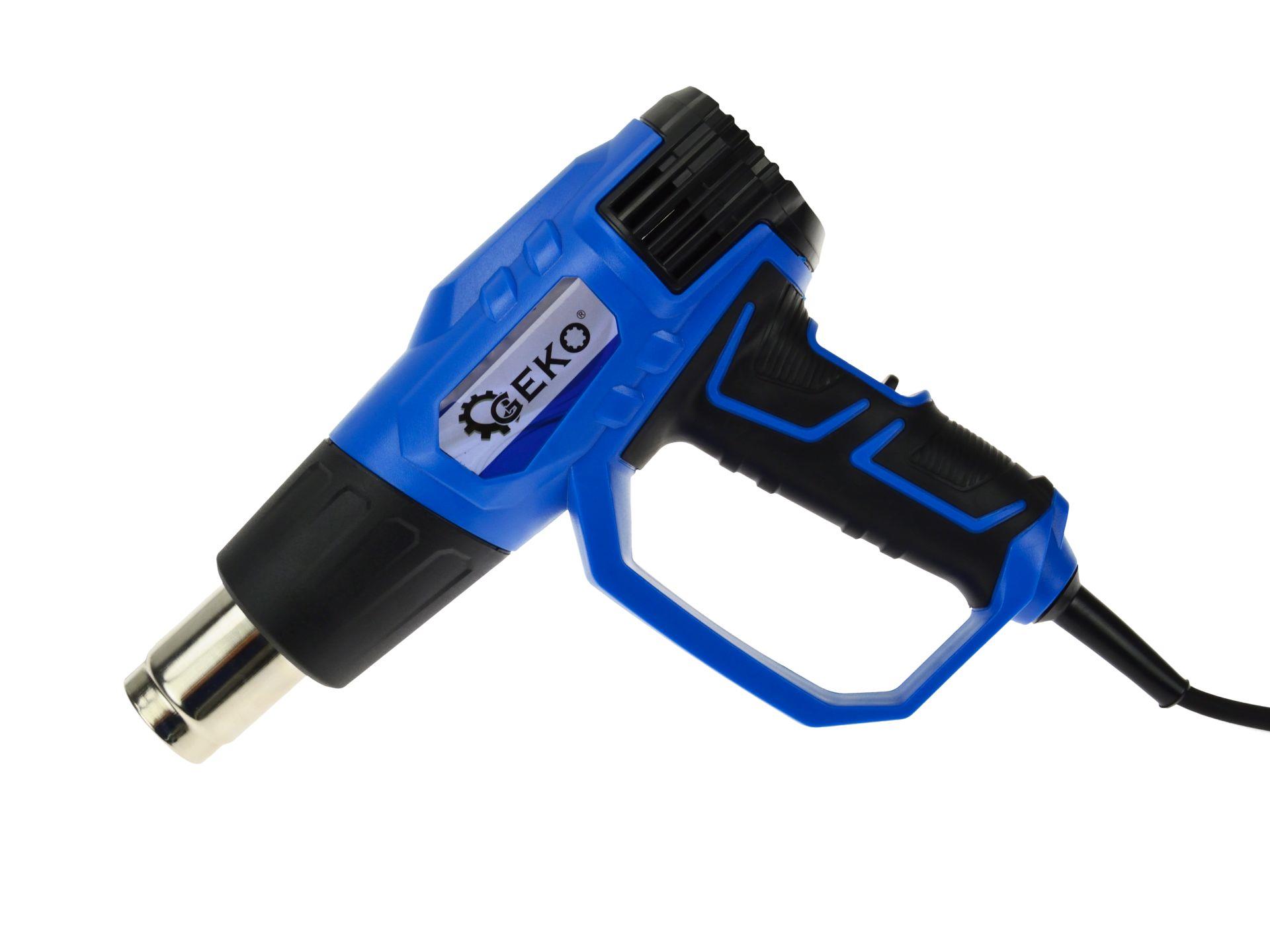 GEKO G80282 2000W Elektrická horkovzdušná pistole rukojeť 4 trysky 2 stupně