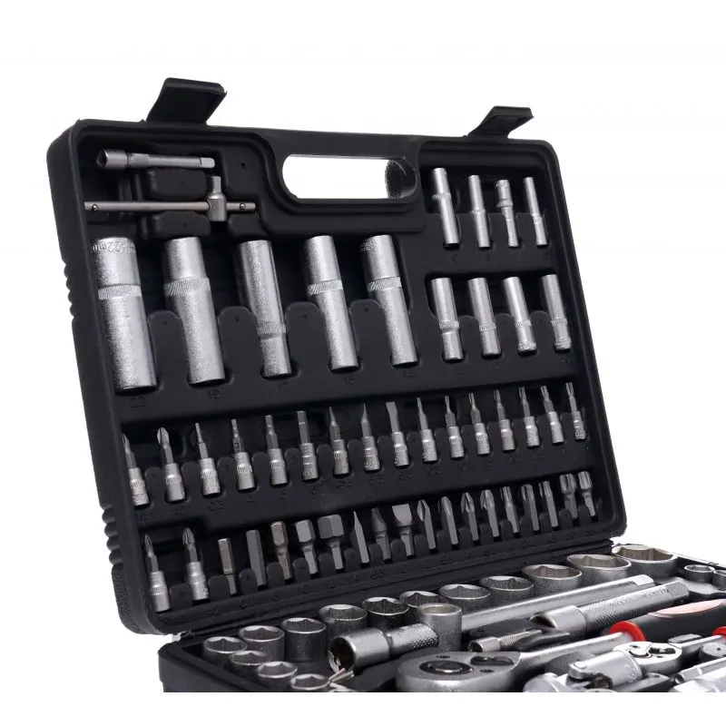 KRAFT&DELE EC303 Gola sada 108ks 1/4" 1/2" klíče, nástrčné hlavice, bity, ráčna