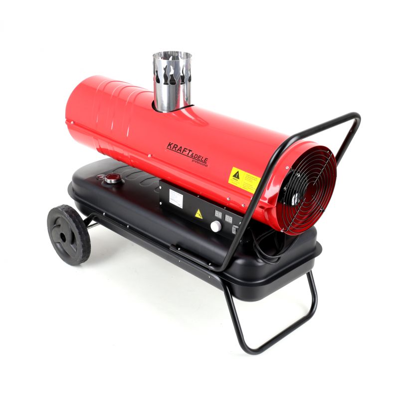KRAFT&DELE KD11714 Naftový ohřívač topidlo s komínem 35kW digitální termostat