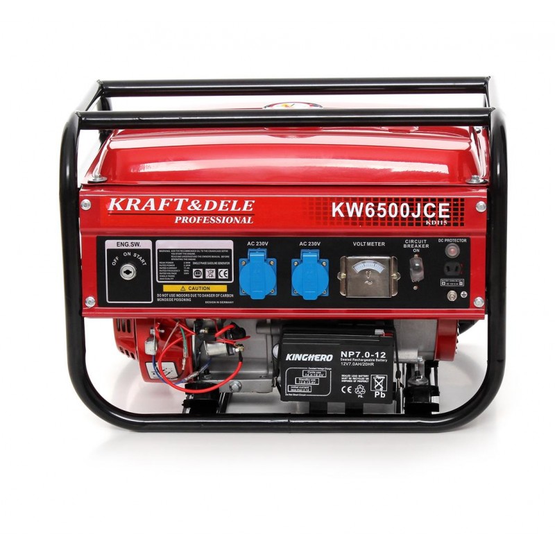 Kraft&Dele KD115 ELEKTROCENTRÁLA GENERÁTOR ELEKTRICKÉHO PROUDU 6,5HP 12/230V