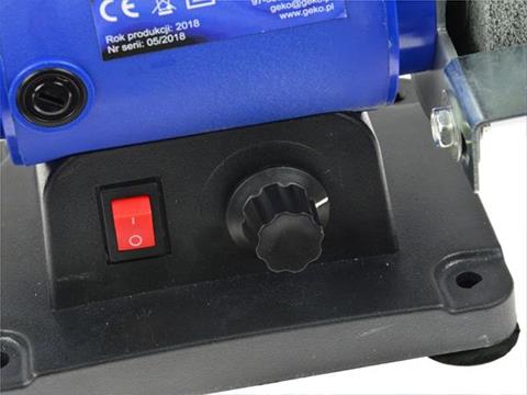 GEKO G81240 200W Elektrická stolní bruska dvoukotoučová 75x20x10mm